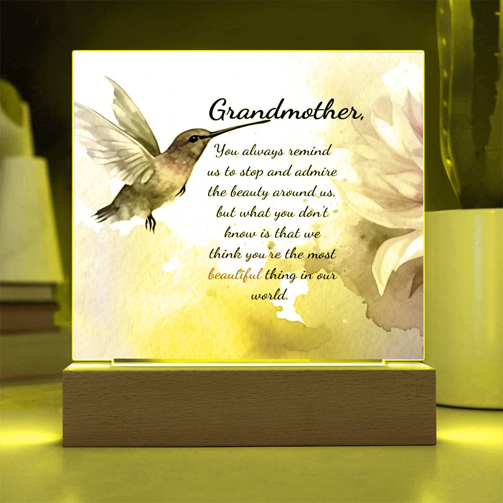 Grandmother Acrylic Plaque for Mother's Day, Birthday, Christmas Gift