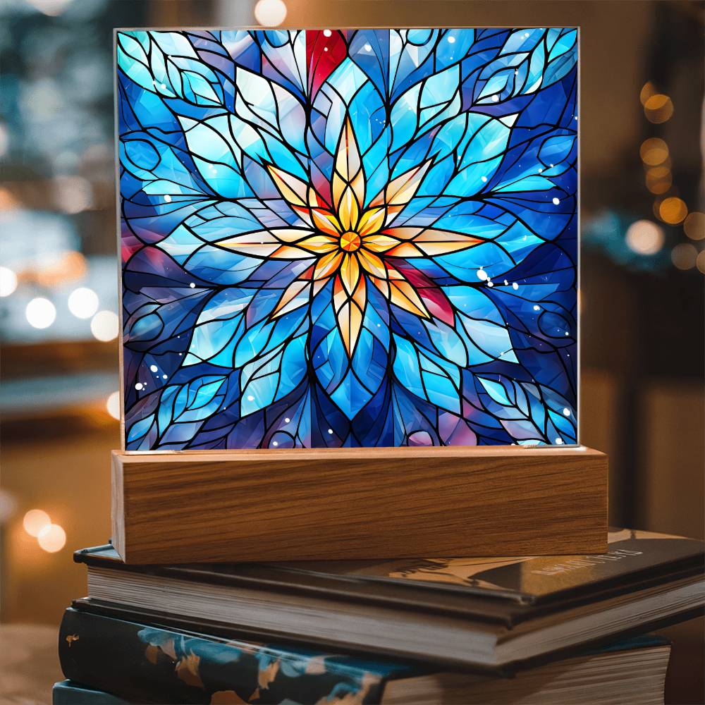 Snowflake Acrylic Plaque Nightlight