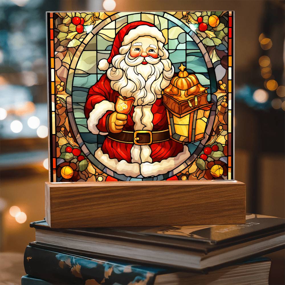 Vintage Santa Plaque Nightlight