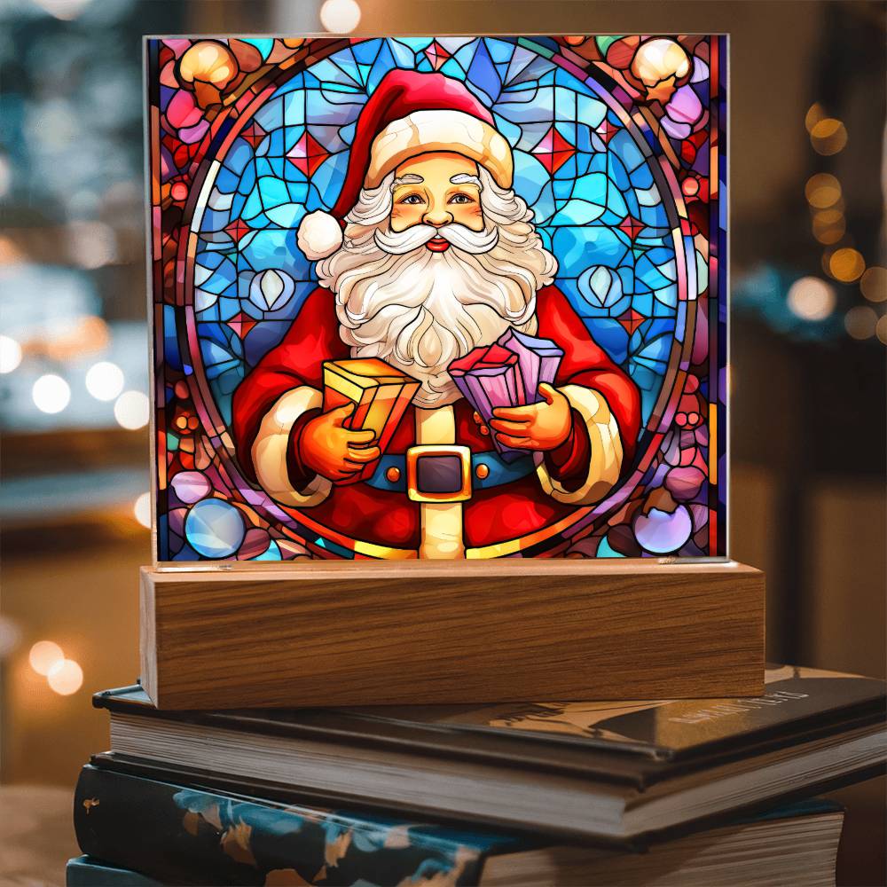 Santa Acrylic Plaque Nightlight