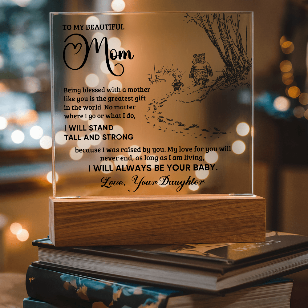 Always Your Baby Square Acrylic Plaque for Mom