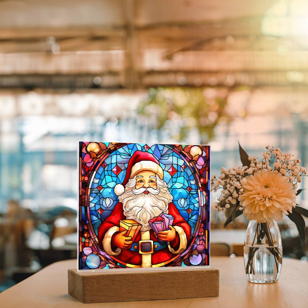 Santa Acrylic Plaque Nightlight