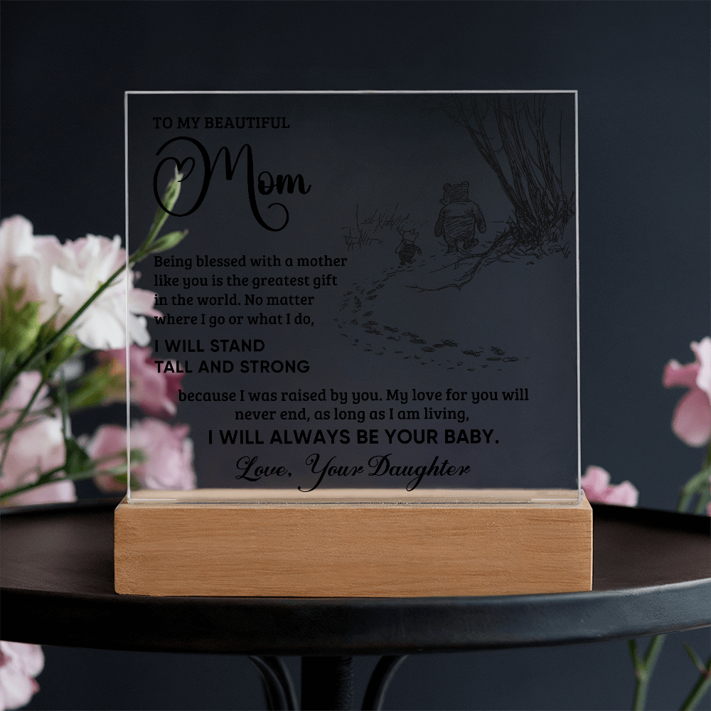 Always Your Baby Square Acrylic Plaque for Mom