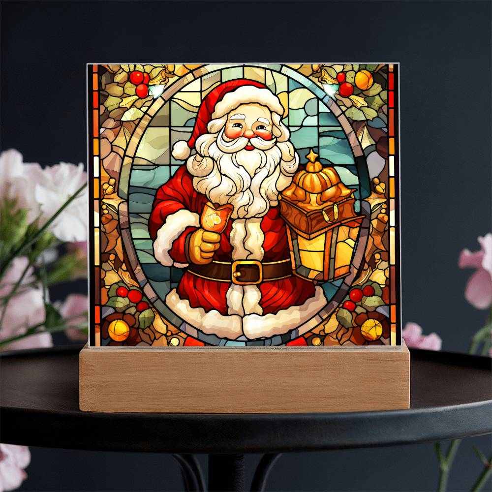 Vintage Santa Plaque Nightlight