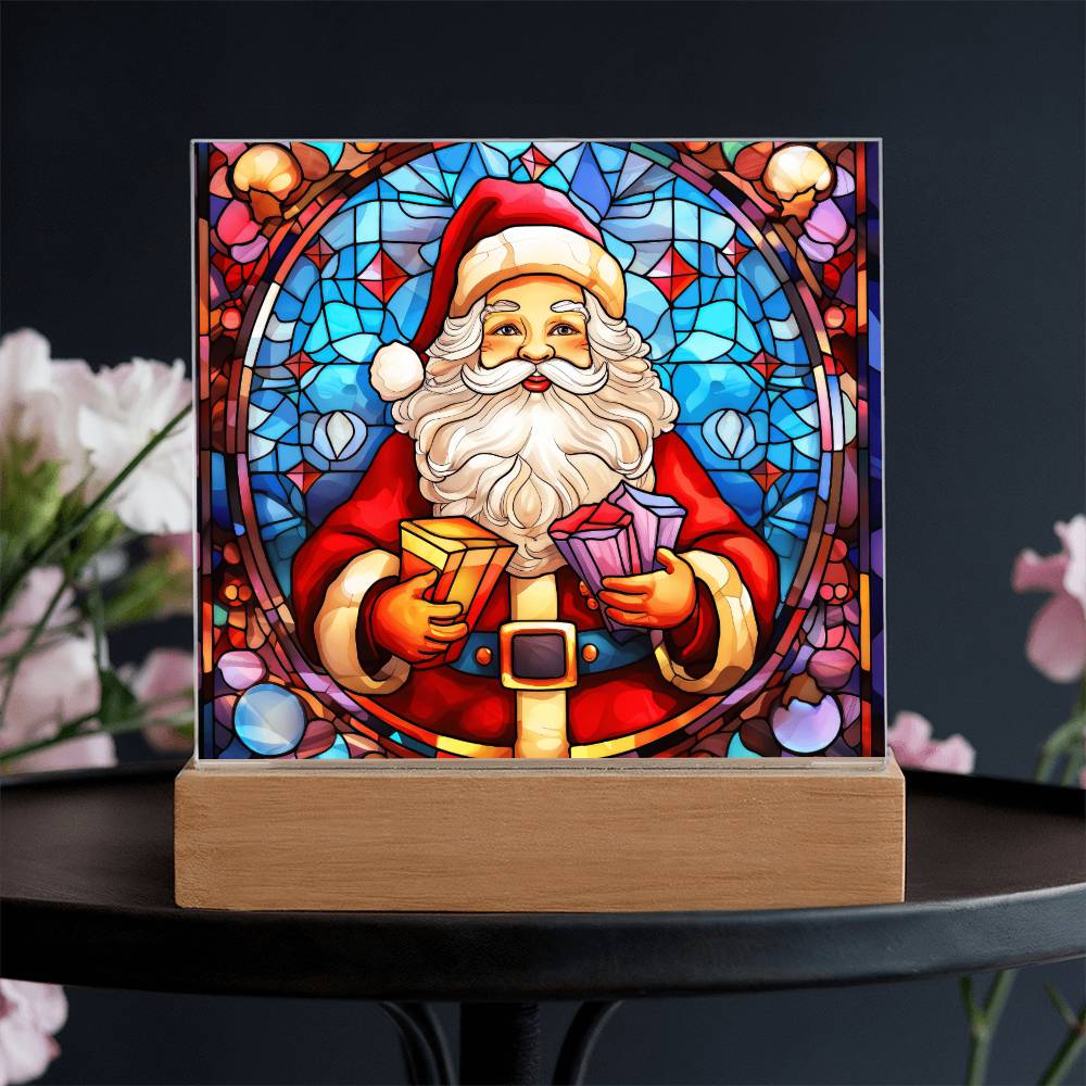 Santa Acrylic Plaque Nightlight