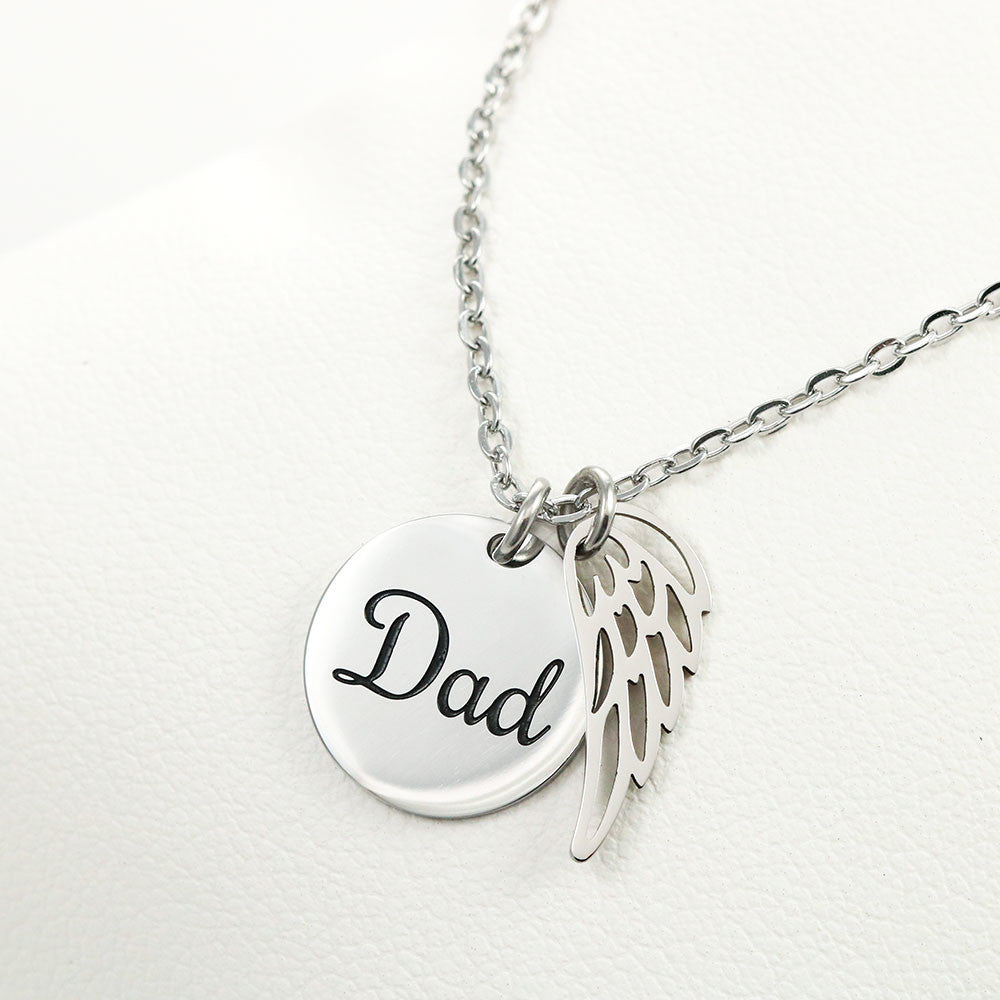 Dad's Memory Wings Necklace