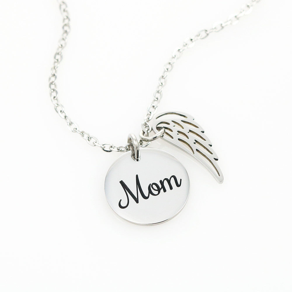 A Mother's Angel Wing Necklace