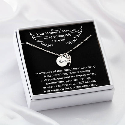 A Mother's Angel Wing Necklace