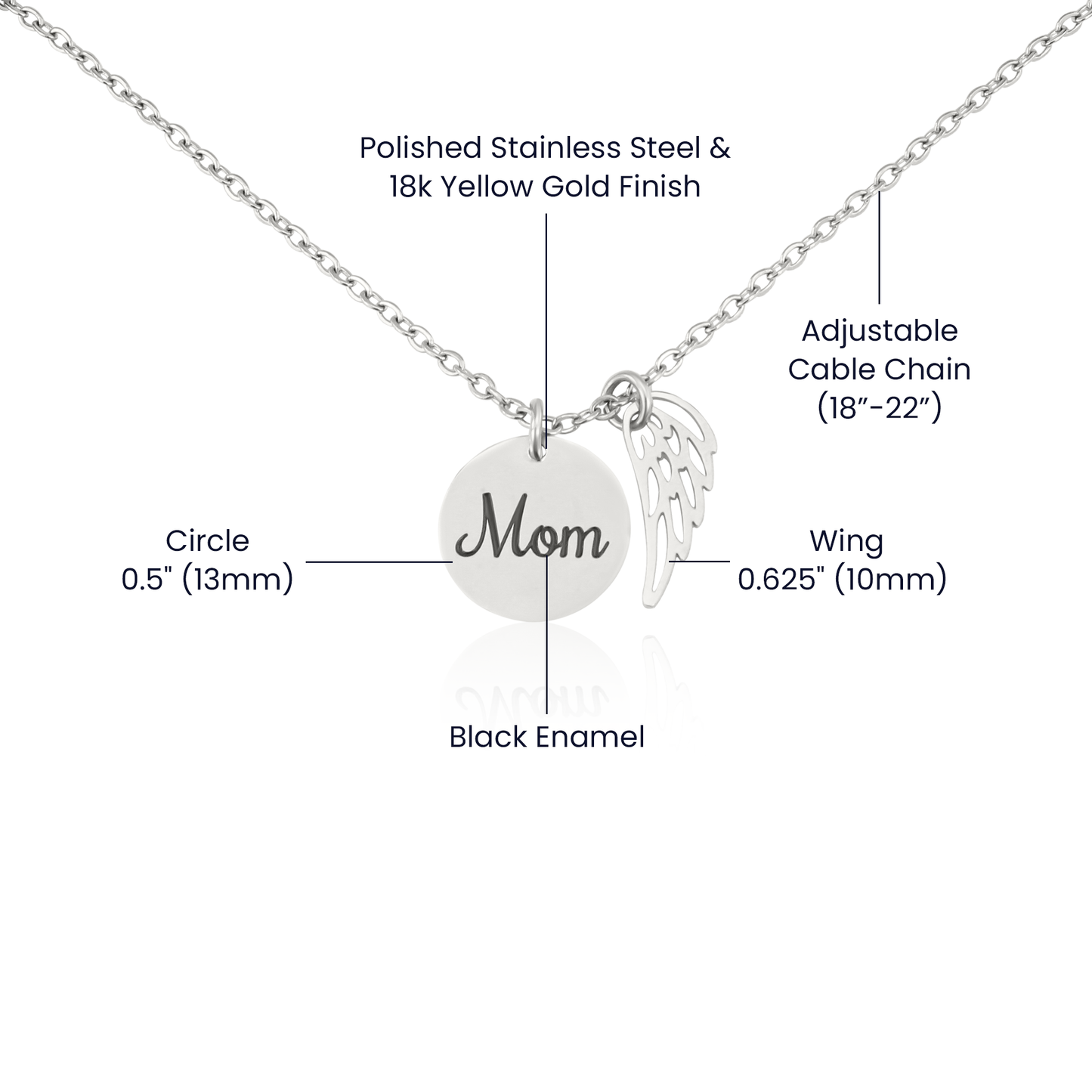 A Mother's Angel Wing Necklace