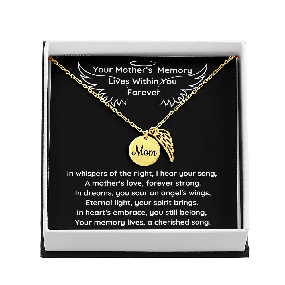 A Mother's Angel Wing Necklace