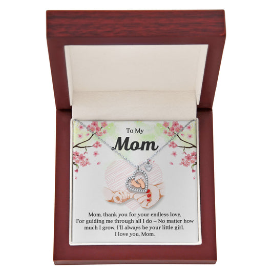 Baby Feet Heart Necklace for Mom