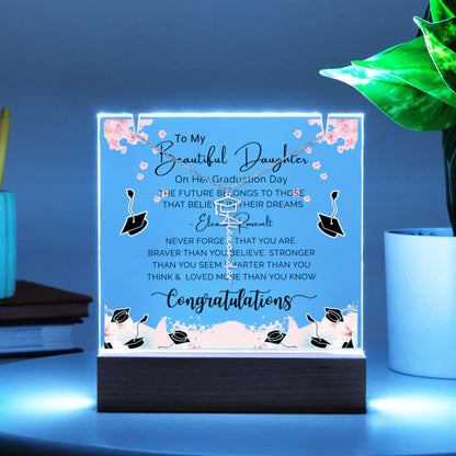 Special Daughter Graduation Keepsake Necklace and Plaque