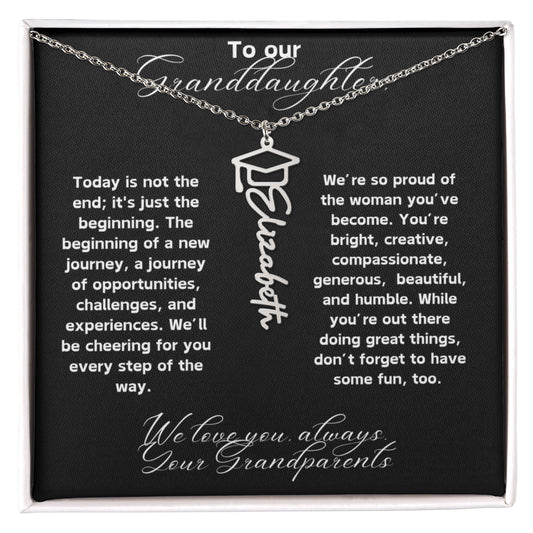 Granddaughter Graduation Gift Necklace