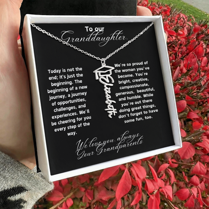 Granddaughter Graduation Gift Necklace