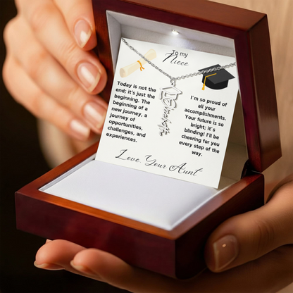 Niece Graduation Gift Name Necklace from Aunt