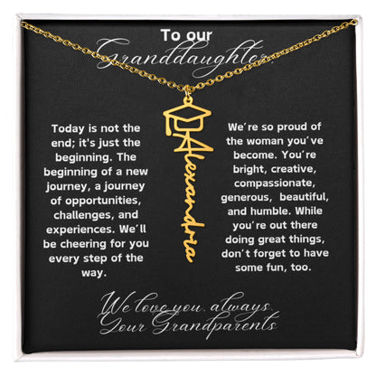 Granddaughter Graduation Gift Necklace