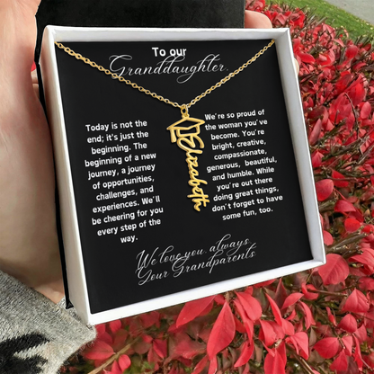 Granddaughter Graduation Gift Necklace