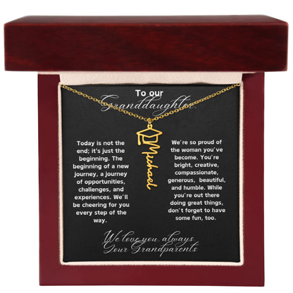 Granddaughter Graduation Gift Necklace