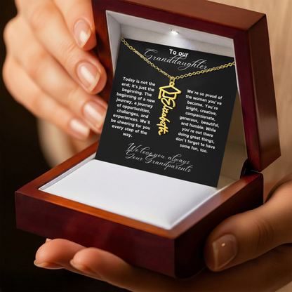 Granddaughter Graduation Gift Necklace