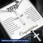 Class of 2026 Personalized Graduation Cross Necklace