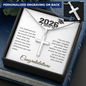 Class of 2026 Personalized Graduation Cross Necklace