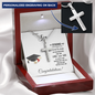 Graduation Personalized Engraved Cross Necklace for Son