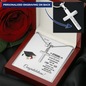 Graduation Personalized Engraved Cross Necklace for Son