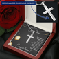 Grandson Graduation Personalized Cross Necklace
