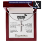Class of 2026 Personalized Graduation Cross Necklace