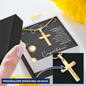 Grandson Graduation Personalized Cross Necklace