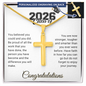 Class of 2026 Personalized Graduation Cross Necklace
