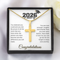 Class of 2026 Personalized Graduation Cross Necklace