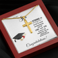 Graduation Personalized Engraved Cross Necklace for Son