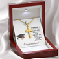 Graduation Personalized Engraved Cross Necklace for Son
