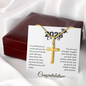 Class of 2026 Personalized Graduation Cross Necklace