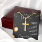 Grandson Graduation Personalized Cross Necklace