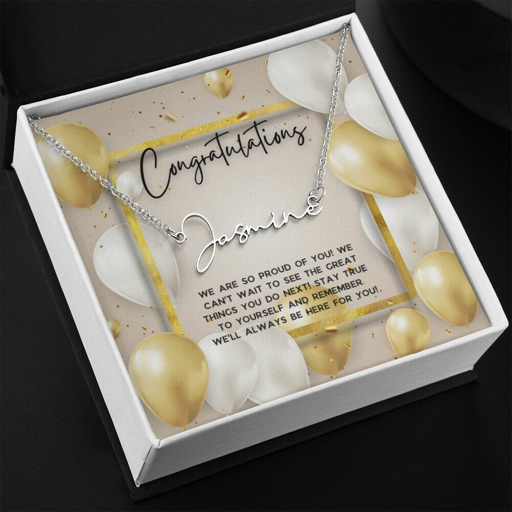 Congratulations Gift | Name Necklace | Graduation Gift